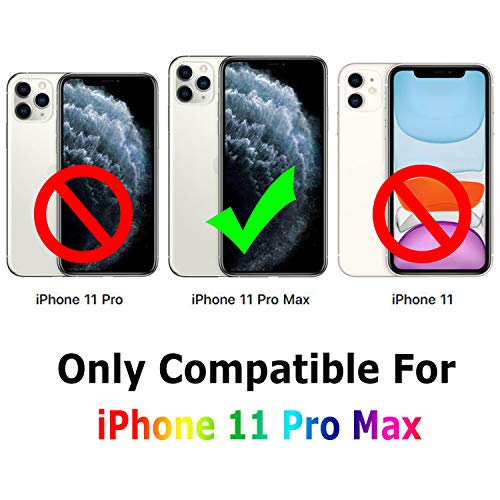 TENOC Phone Case Compatible with iPhone 11 Pro Max, Clear Case Anti-Yellowing Protective Bumper Hard Back Cover for 6.5 Inch - color: Clear Anti-Yellowing, size: iPhone 11 Pro Max
