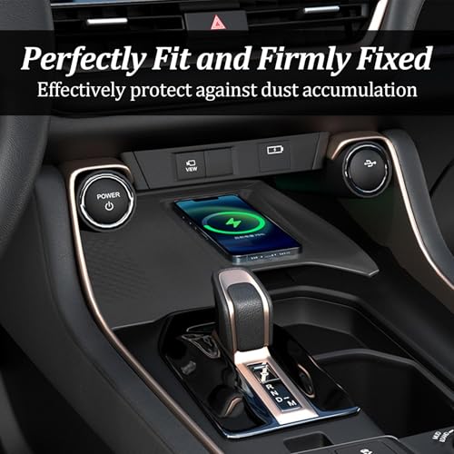 Wireless Charging Mat Compatible with 2024 2025 Toyota Grand Highlander, Non-Slip Silicone Protective Liner for Interior Accessories
