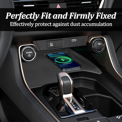 Wireless Charging Mat Compatible with 2024 2025 Toyota Grand Highlander, Non-Slip Silicone Protective Liner for Interior Accessories
