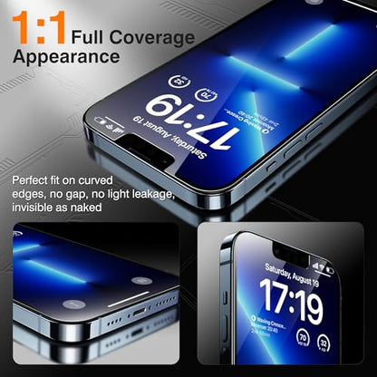 EZ-GLAZ-4+2 Pack for iPhone 13 Pro Max Privacy Screen Protector (6.7") - size: iPhone 13 Pro Max