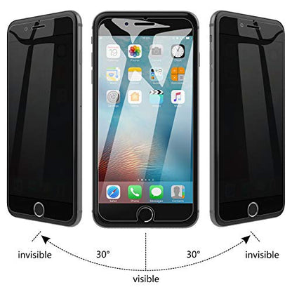 JETech Privacy Screen Protector for iPhone SE 3/2, iPhone 8/7, 2-Pack - size: iPhone SE 3/2_iPhone 8/7
