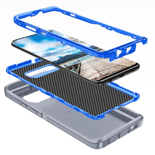 for Galaxy S10 Case,[Without Screen Protector] Heavy Duty Shockproof Dust/Drop Poof 3 Layers Full Bady Protection Rugged Cover for Galaxy S10,Grey/Dark Blue - color: Grey/Dark Blue