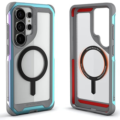 Ghostek Atomic Slim S26 Ultra MagSafe Case, Magnetic Clear Iridescent Metal Phone Cover Compatible with 2026 Samsung Galaxy S26Ultra (6.9") (Prismatic) - color: Prismatic, size: Galaxy S26 Ultra