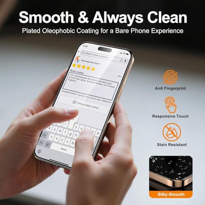 Tempered Glass Screen Protector for Samsung Galaxy S26 Plus 6.7'' | Easy Install Frame, Auto-alignment, 9H Hardness, HD Clear, Anti-Scratch, Anti-fingerprint, Bubble-free, Case friendly, 2 Pack