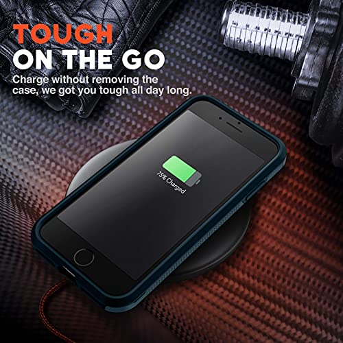 NTG Shockproof Designed for iPhone SE 2022/3rd/2020,iPhone 8/7 Case, Heavy-Duty Tough Rugged Lightweight Slim Protective Case for iPhone SE/8/7-Blue - color: Blue
