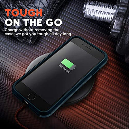 NTG Shockproof Designed for iPhone SE 2022/3rd/2020,iPhone 8/7 Case, Heavy-Duty Tough Rugged Lightweight Slim Protective Case for iPhone SE/8/7-Blue - color: Blue