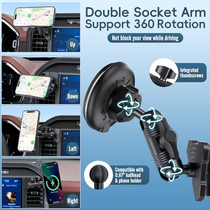 Kaishengyuan Car Vent Wireless Charger Phone Mount for 2021-2026 Ford F-150 - size: Charging-Magnetic