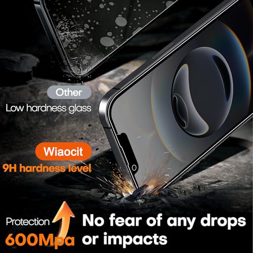 Wiaocit Tempered Glass Privacy Screen Protector for iPhone 16e/iPhone 17e - size: iPhone 16e/iPhone 17e-6.1 Inch