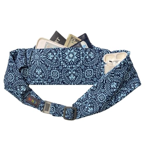 BANDI Running Belt for Women & Men – USA Made No-Bounce Adjustable Waist Pack & Secure Fanny Pack – Fits All Phones, Gels & Essentials – Zipper-Free, Medical Device Friendly - color: Laurel