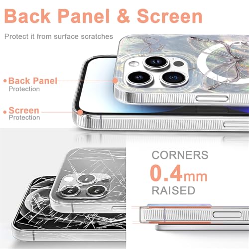 I-MGAE-IN-AR Compact Case for iPhone 12 Pro Max Shiny Silver Butterfly Design,[Compatible with Magsafe] Cute Soft Slim Shockproof Protective Phone Cases Women Girls Aesthetic Glitter - color: [Strong Magnet] Silver Butterfly, size: iPhone 12 Pro Max