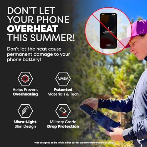 PHOOZY Apollo II Thermal Phone Case with NASA-Derived Technology - Extends Battery Life 4X in Hot or Cold Weather - Military Grade 8-Foot Drop Protection Insulated Pouch - Medium Black Camo - color: Apollo II Black Camo, size: MEDIUM