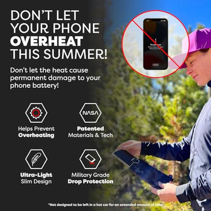 PHOOZY Apollo II Thermal Phone Case with NASA-Derived Technology - Extends Battery Life 4X in Hot or Cold Weather - Military Grade 8-Foot Drop Protection Insulated Pouch - Medium Black Camo - color: Apollo II Black Camo, size: MEDIUM