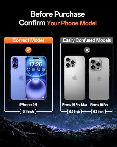 UNBREAKcable Privacy Screen Protector for iPhone 16-3 Pack - size: iPhone 16