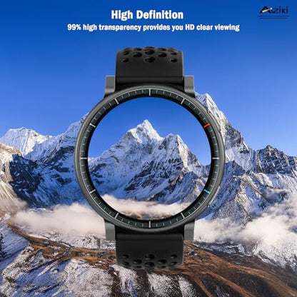 Aiziki（6 Pack Compatible for Amazfit Active Max Smart Watch Screen Protector, Full Coverag, HD Clear Easy Install, Bubble Free for Amazfit Active Max Smart Watch Screen Protector - size: RM6-Amazfit Active Max Smart Watch-US