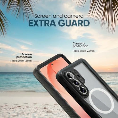 MOTIVE Waterproof Case with Belt Clip Samsung Galaxy s26 Ultra | 6.9" | Built-in screen protector, Full protection, compatible with MagSafe, 360° holster - size: s26 Ultra