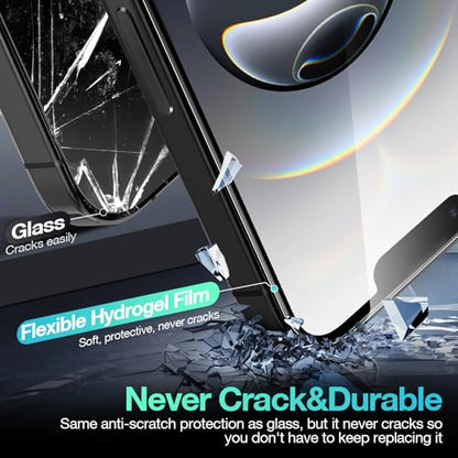 3 Pack Flexible Film for iPhone 16e Screen Protector[NOT GLASS], Invisible Thin, Never Cracks, Full Coverage, Scratch Resistant&Self-Healing - size: iPhone 16e