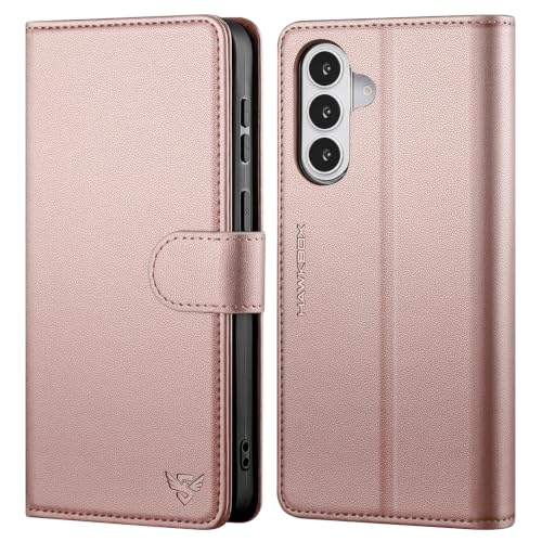 Compatible with Samsung Galaxy S26 Case Wallet with Card Holder [4 Card Slot] Women Men,RFID Blocking PU Leather Phone Case Flip Shockproof Protector Cover Credit Card Slot Kickstand,Rose Gold - color: Rose Gold, size: Samsung Galaxy S26 - 6.3"