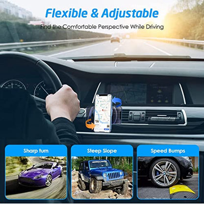 [2 Pack Universal Air Vent Magnetic Phone Holder for Car, Phone Mount for Car for Cell Phones and Mini Tablets (New Upgraded Vent Locks)