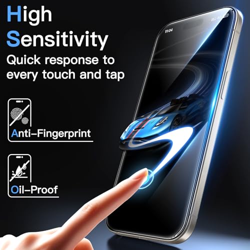 JETech Screen Protector for iPhone 15 Pro Max, 3-Pack - size: iPhone 15 Pro Max