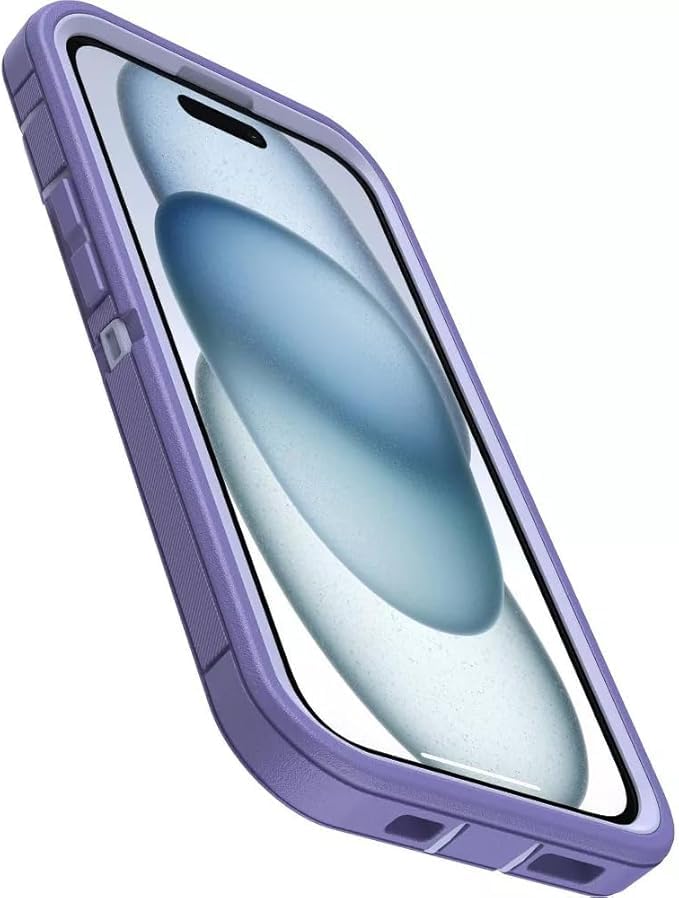 OtterBox iPhone 17e & iPhone 16e (Only) - Defender Series Case - Mountain Majesty (Purple) - Screenless - Rugged & Durable - with Port Protection - Holster Clip Includes - Microbial Defense Protection - color: Mountain Majesty (Purple), style: Non-MagSafe
