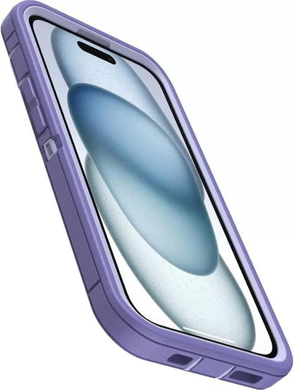 OtterBox iPhone 17e & iPhone 16e (Only) - Defender Series Case - Mountain Majesty (Purple) - Screenless - Rugged & Durable - with Port Protection - Holster Clip Includes - Microbial Defense Protection - color: Mountain Majesty (Purple), style: Non-MagSafe