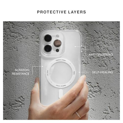 Native Union (Re Clear Case – Transparent Anti-Yellowing Case – MagSafe Compatible with Built-in Magnets – Recycled Materials – Ultra-Durable with Military Grade Drop Protection for iPhone 16 Pro - size: iPhone 16 Pro