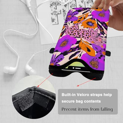 Neoprene Coin purses Cell Phone Sleeve Pouch Purses and wallets - color: Purple Pink