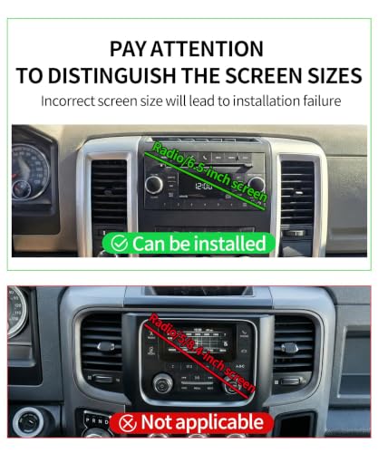 Car Phone Holder for Dodge Ram 1500 2009-2012, Ram 2500/Ram 3500 2010-2012 - size: for 2009-2012 Ram 1500 & 2010-2012 Ram 2500 3500