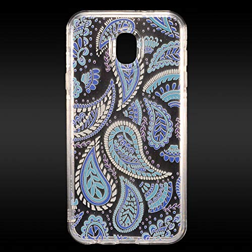 Z-GEN - Compatible with Samsung Galaxy J7 2018, J7 Refine, J7 Star, J7 Crown, J7 Aura, J7 Top, J7 V J7V - Slim Image TPU Hybrid Clear Phone Case - AC2 Blue Totem - color: AC2 - Blue Totem