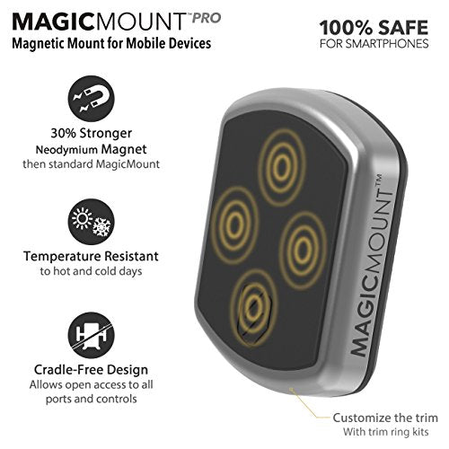 Scosche MPWD2PK-UB MagicMount Pro Magnetic Car Phone Holder - Strong Magnet Mount for iPhone and Android - Secure Mount for Car Window/Dash - Universal 360° Adjustable Mobile Cell Holder - 2-Pack - size: 2 Pack, style: Window / Dash Suction