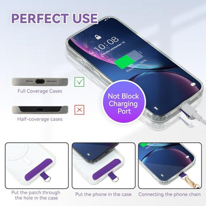 VVAAGG Cell Phone Lanyard for iPhone Crossbody Phone Strap - color: Dkpurple
