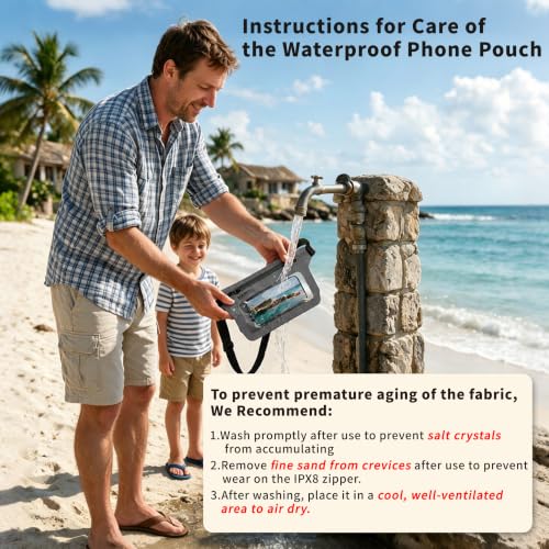 EULANT IPX8 Waterproof Phone Pouch,Reusable Fanny Pack Dry Bag | Fanny Pack Dry Bag with Screen Touch Sensitive for Beach Swimming,Boating,Kayaking,Rafting - color: Dark Gray, size: 1 PC