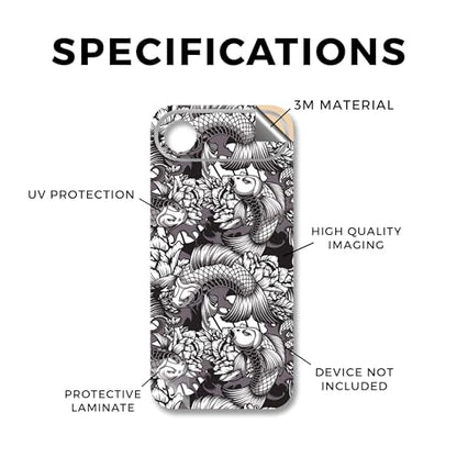 Phone Skin Compatible with Apple iPhone Air - Angry Koi - Premium 3M Vinyl Protective Wrap Decal Cover - Easy to Apply | Crafted in The USA by MightySkins - color: Angry Koi, size: iPhone Air (Full Wrap), style: Matte Finish