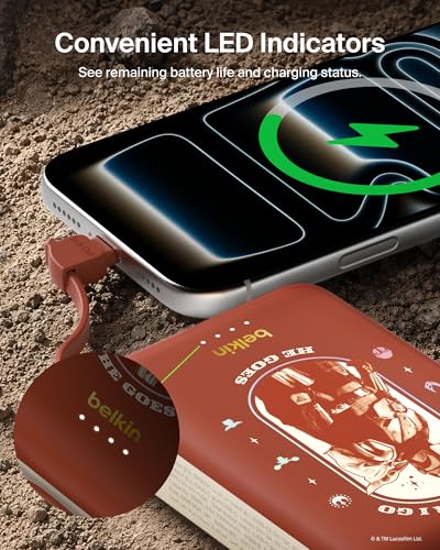 Belkin Disney Mandalorian and Grogu 10000mAh 20W USB C Power Bank Charger - color: Star Wars, style: 10K mAh