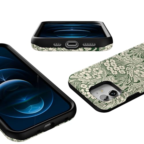 Casely iPhone 12 Mini Case | Mystic Meadow | Green Gardens | Bold Protective Design | Compatible with MagSafe - color: Mystic Meadow | Green Gardens, size: Iphone 12 Mini