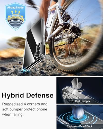 HOOMIL Case for Samsung Galaxy A54, Non-Yellowing, Drop Protection, Anti-Scratch Transparent Hard Back Phone Cover - Crystal Clear - color: Clear, size: A54 5G