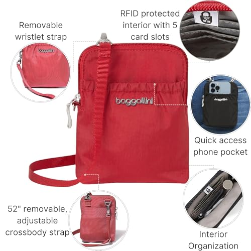 Baggallini RFID Bryant Pouch - color: Apple