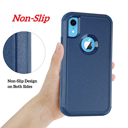 Co-Goldguard Case for iPhone XR, [3-Layer][Shockproof] [Dropproof] for iPhone XR Phone Case, Heavy Duty Protection Case for iPhone XR, 6.1 inch (Seablue) - color: SeaBlue