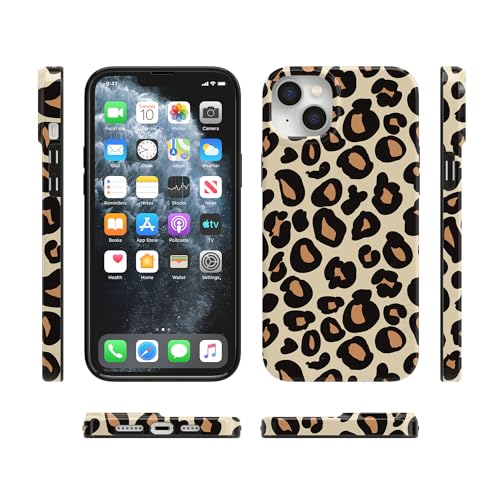 Casely iPhone 14 Plus Case | Into the Wild | Leopard Print | Compatible with MagSafe | Classic Ultra Slim Design - color: Into the Wild | Leopard Print