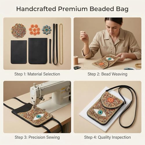 Small Crossbody Bags for Women, Cell Phone Shoulder Bag Boho Wallet Purse - color: Colorful