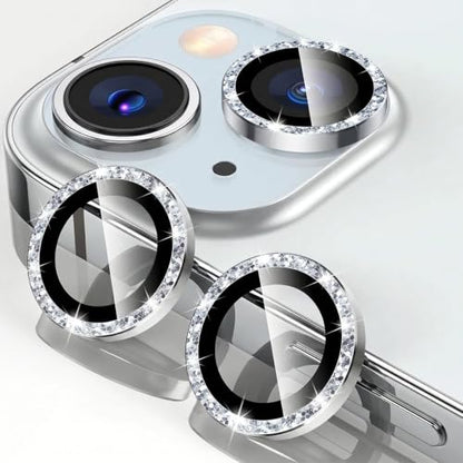 for iPhone 16 Pro/Max Camera Lens Protector Bling (Black,iPhone 16/Plus) - color: Black