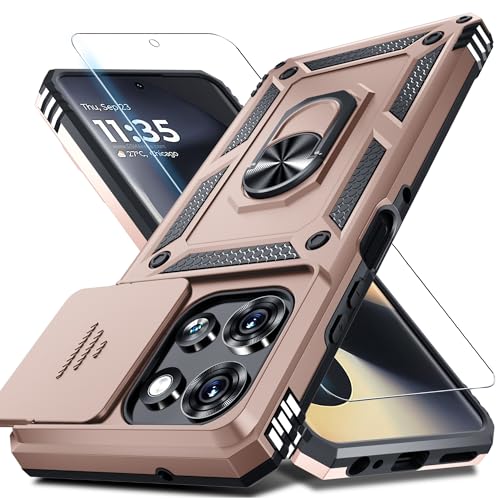 for Moto G Power 5G 2026/2025 Case Built in Slide Camera Cover Rose Gold - color: Rose Gold, size: Moto G Power 5G(2025)