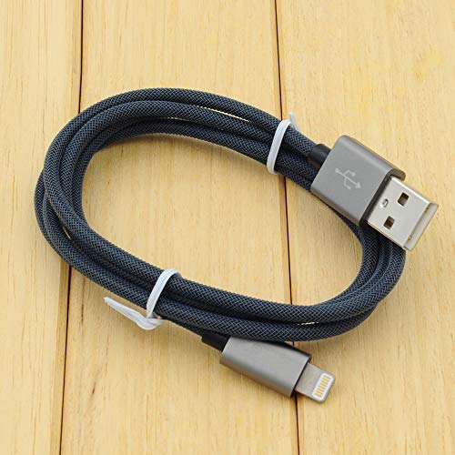 3FT Fast Charging Lightning Cable,Apple MFi Certified USB to Lightning Charger + Sync Cable Compatible with iPhone 11/11 Pro/11 Pro MAX/XS/XS MAX/XR/X/8/8 Plus/7/7 Plus/MacBook (C/Black) - color: C/Black