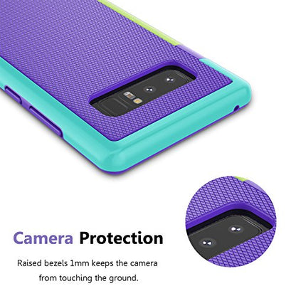 Galaxy Note 8 Case, Note 8 Cover, Jeylly [3 Color] Slim Hybrid Impact Rugged Soft TPU & Hard PC Bumper Shockproof Protective Anti-Slip Case Cover Shell for Samsung Galaxy Note 8 SM-N950 - Purple | [3 Color] Slim Hybrid Impact Rugged Soft TPU & Hard PC Bum