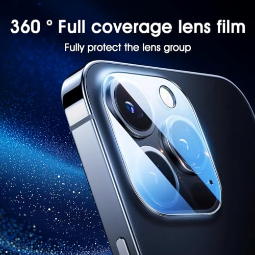 Camera Lens Protector for iPhone 11 6.1-Inch and iPhone 12 mini 5.4-Inch, 9H Tempered Glass, HD Clear, Anti-Scratch, Case Friendly, Does Not Affect Night Shots, 3-Pack
