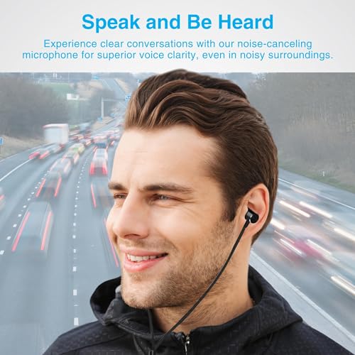 Naztech Platinum Lightning Wired iPhone Headphones - MFi Wired Earbuds for iPhone, iPad & iPod, Premium Noise Isolating Fit with in-Line Controls and Mic, Black