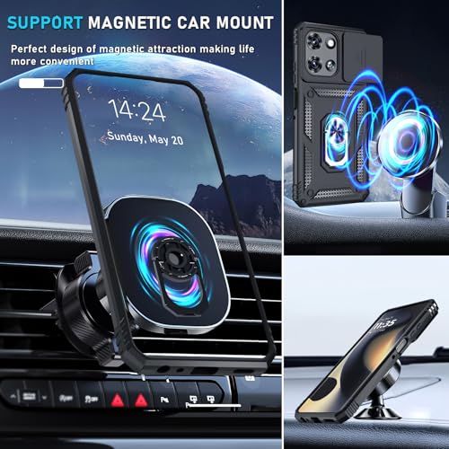 for Moto G Power 5G 2026/2025 Case Built in Slide Camera Cover Black - color: Black, size: Moto G Power 5G(2025)