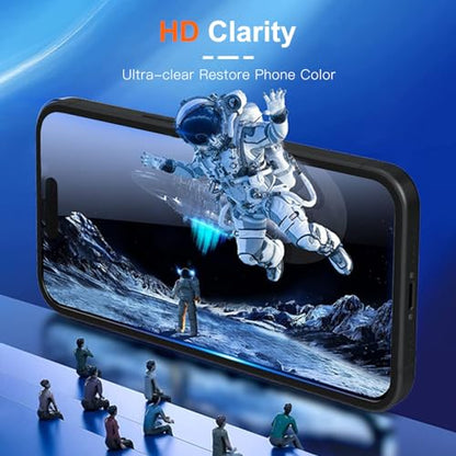 2 Pack for iPhone 15 Privacy Screen Protector,Anti Spy Tempered Glass, Anti-Scratch,Case Friendly 【Easy install】