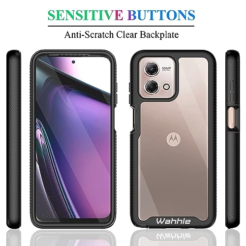 Compatible with Moto G Stylus 5G 2023 Case, Built in Screen Protector Full Body Shockproof Slim Fit Bumper Protective Phone Cover Men Women-Black/Clear - size: Moto G Stylus 5G 2023