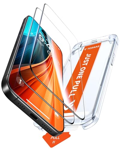TORRAS 2-Pack for iPhone Air Screen Protector [12Ft Military-Grade Shatterproof] [9H+ Aerospace Tempered Glass] Anti-Scratch Full Coverage Fit - size: iPhone Air (6.5 inches)